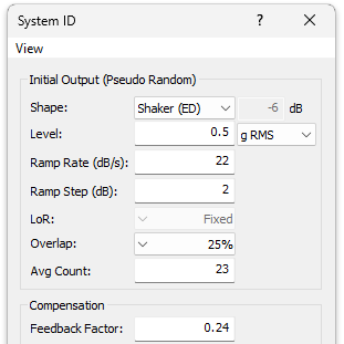 SYSID: The System Compensation Process