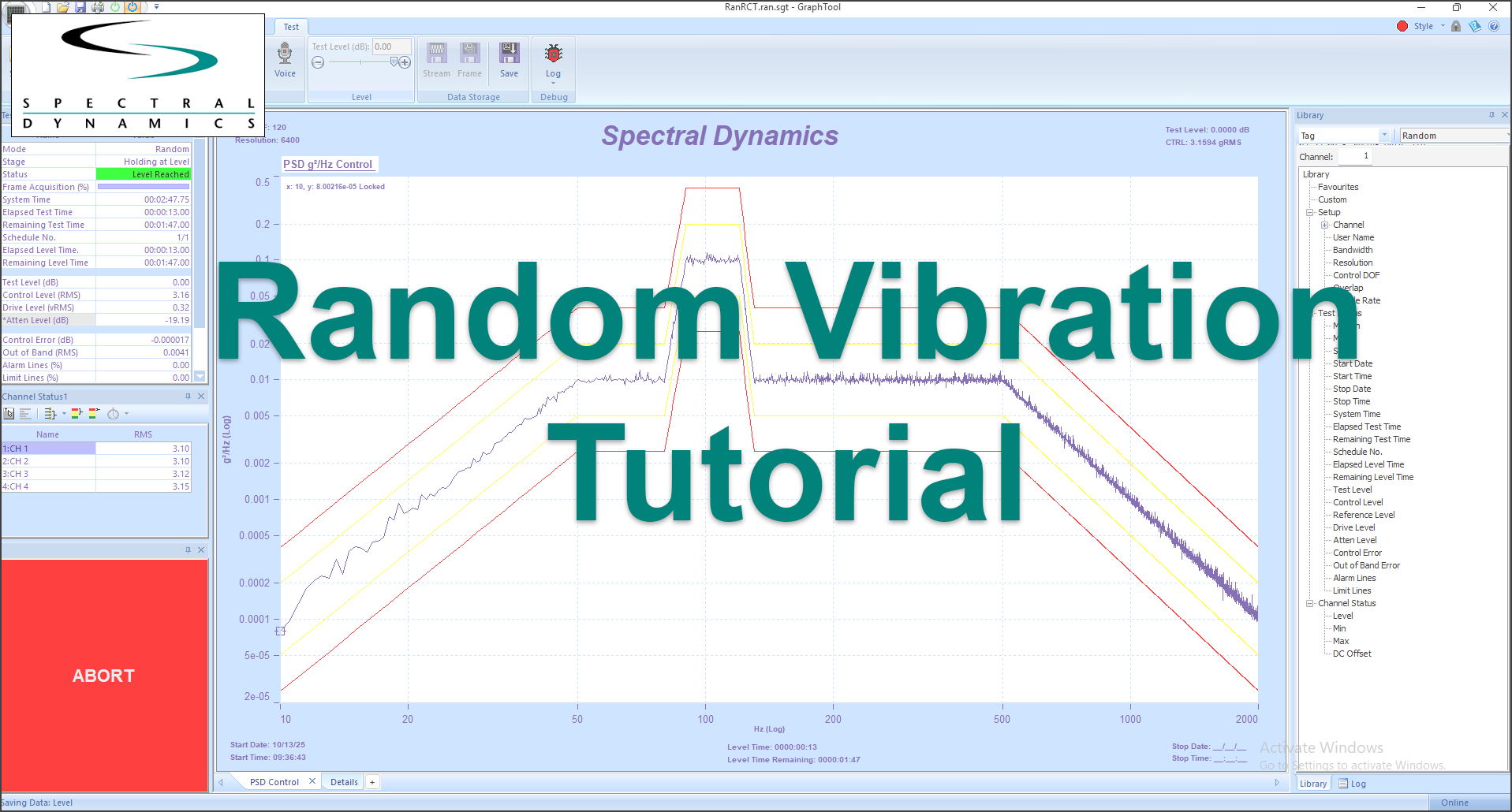 Random Vibration Tutorial