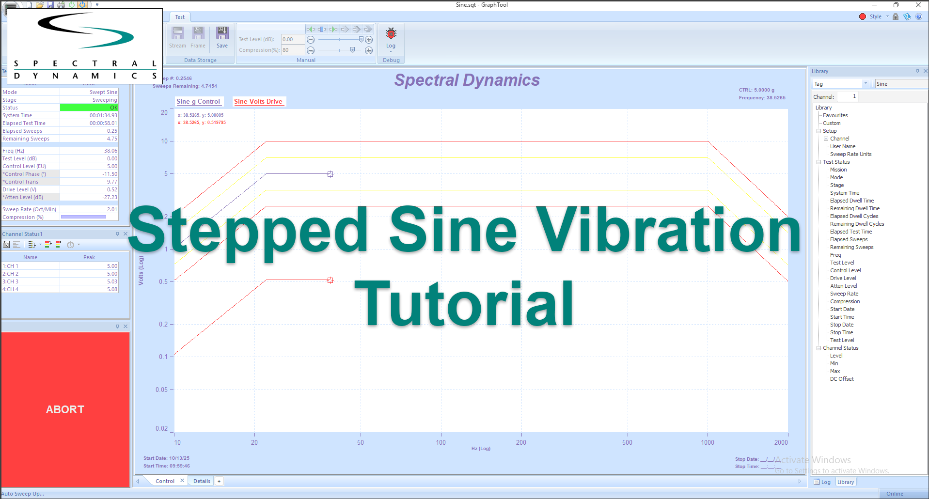Stepped Sine Vibration Tutorial